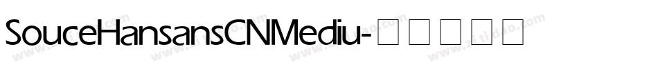 SouceHansansCN Mediu字体转换